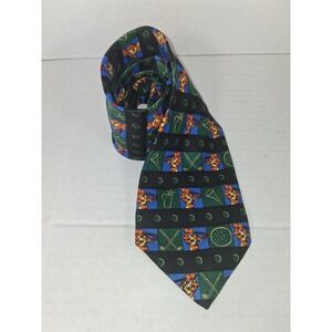 Disney Pooh Golf Tie Men's Novelty‎ Cartoon Character Necktie Accessory